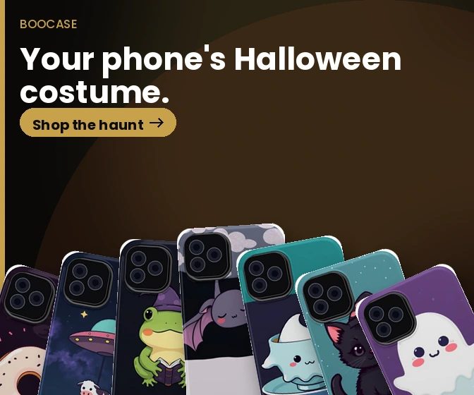 BooCase: Halloween phone cases for iPhone and Galaxy.